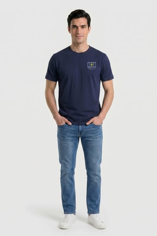 T-shirt regular - Bleu
