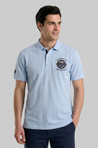 Polo regular - Bleu
