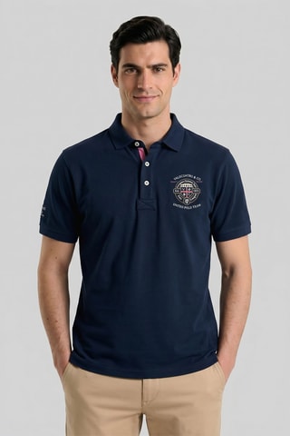 Polo regular - Bleu