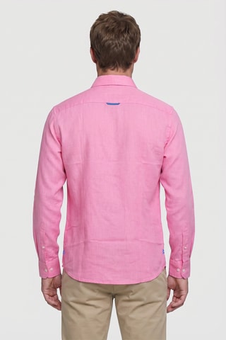 Chemise regular en lin - Rose