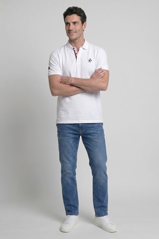 Polo regular - Blanc