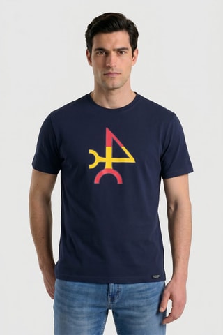 T-shirt regular - Bleu