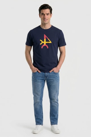 T-shirt regular - Bleu