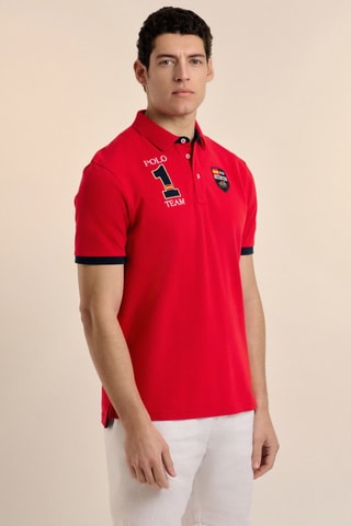Polo - Noir et rouge