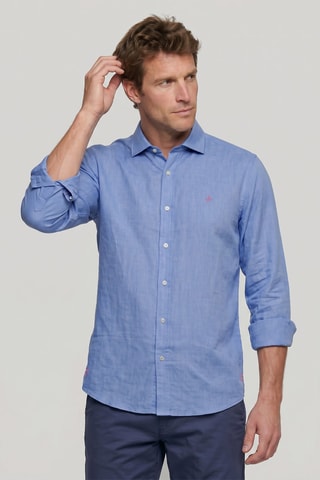 Chemise regular - Bleu