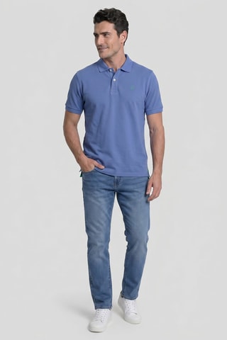 Polo regular - Bleu