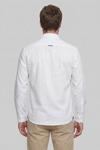 Chemise regular en lin - Blanc
