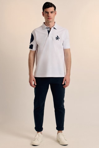 Polo - Blanc et bleu