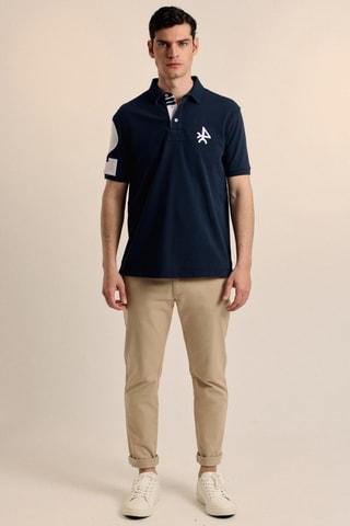 Polo - Blanc et bleu