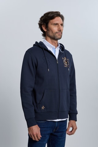 Sweat à capuche - Bleu