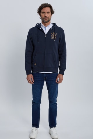 Sweat à capuche - Bleu