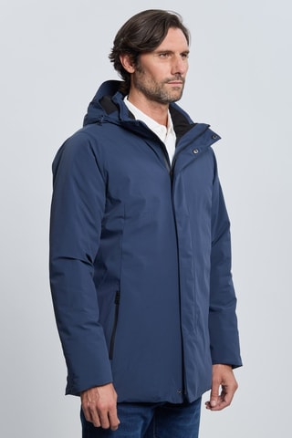 Parka à capuche - Bleu