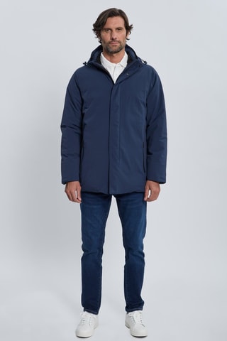 Parka à capuche - Bleu