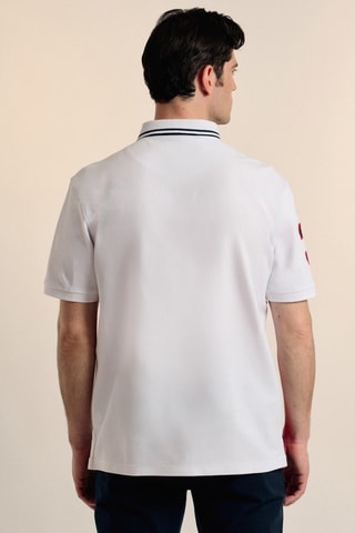 Polo - Blanc, bleu et rouge