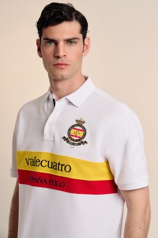 Polo - Blanc, rouge et jaune