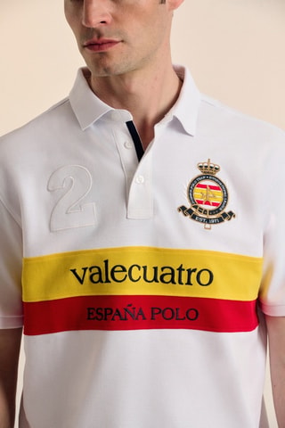 Polo - Blanc, rouge et jaune