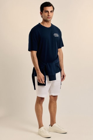 T-shirt oversize - Bleu