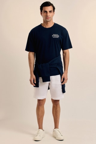 T-shirt oversize - Bleu