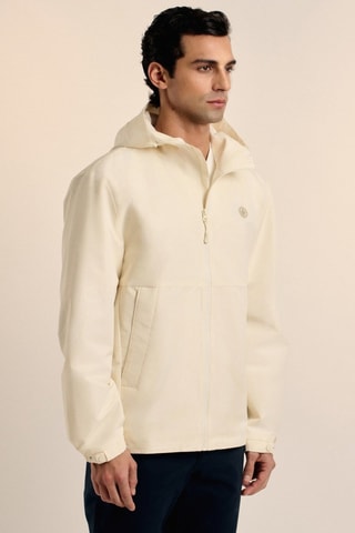 Coupe-vent à capuche - Beige