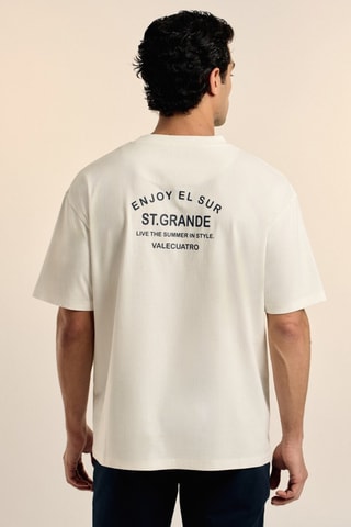 T-shirt oversize - Blanc