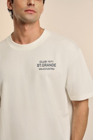 T-shirt oversize - Blanc