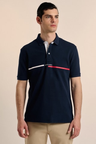 Polo - Bleu, blanc et rouge