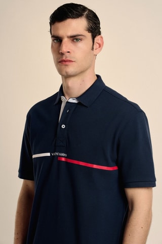 Polo - Bleu, blanc et rouge