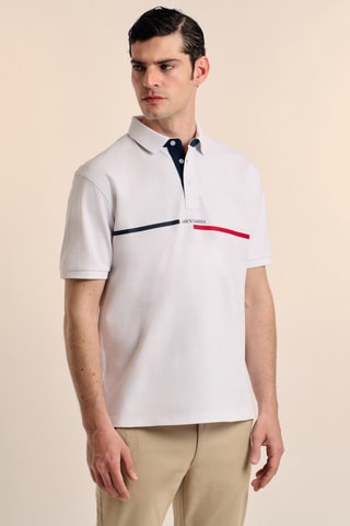 Polo - Rouge, blanc et bleu