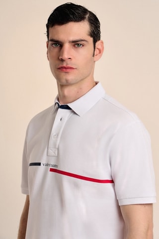 Polo - Rouge, blanc et bleu