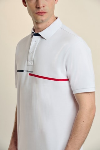 Polo - Rouge, blanc et bleu