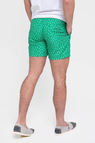 Short de bain - Blanc et vert