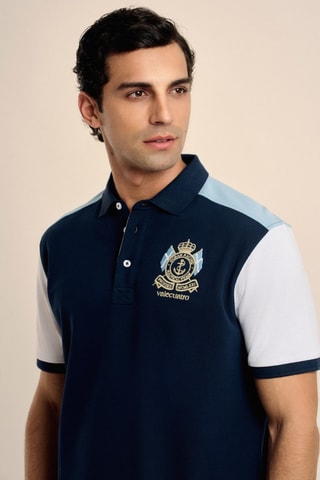 Polo - Bleu et blanc