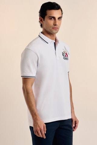 Polo - Bleu, rouge et blanc
