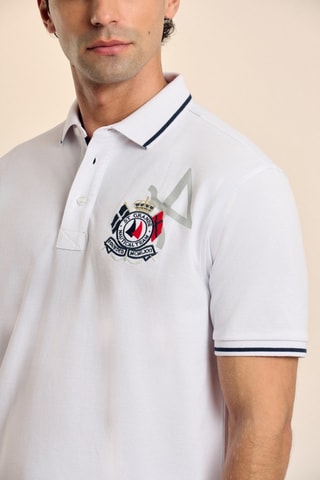 Polo - Bleu, rouge et blanc
