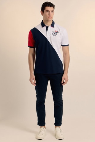 Polo - Bleu et blanc
