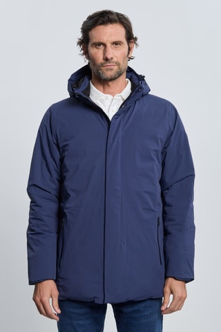 Parka à capuche - Bleu