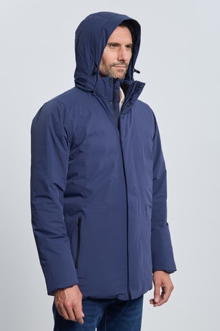 Parka à capuche - Bleu