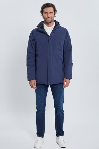 Parka à capuche - Bleu