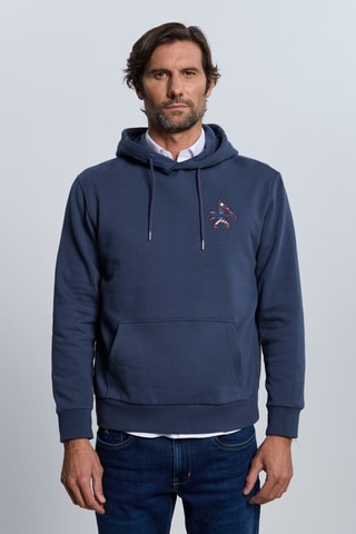 Sweat à capuche - Bleu