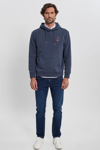 Sweat à capuche - Bleu