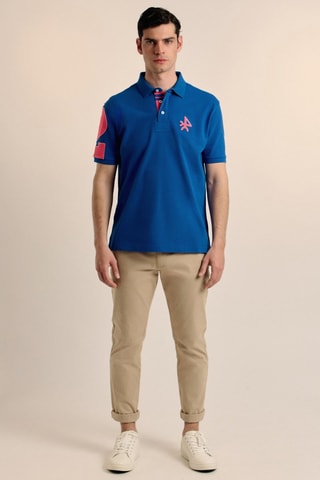 Polo - Rose et bleu