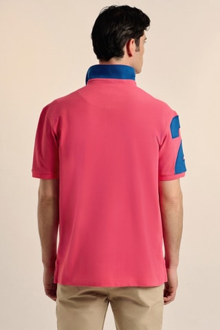 Polo - Orange et bleu