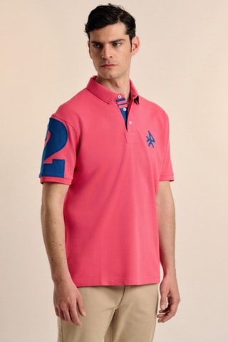 Polo - Orange et bleu