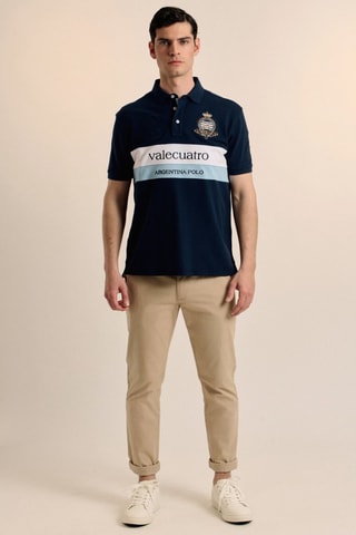Polo - Blanc et bleu