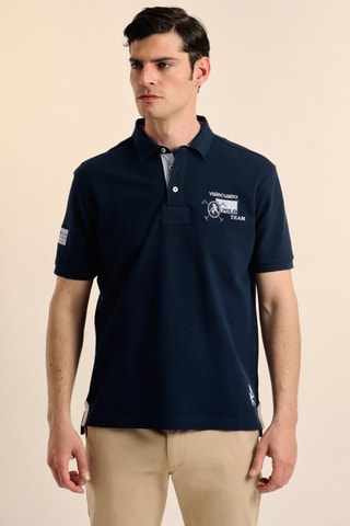 Polo - Bleu et blanc