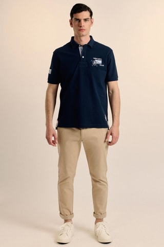 Polo - Bleu et blanc