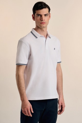 Polo - Blanc et bleu