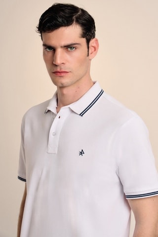 Polo - Blanc et bleu