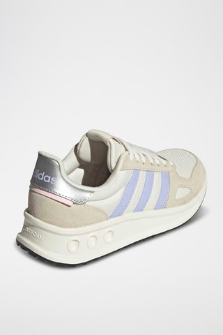 Scarpe da running in pelle scamosciata Run 84 - Bianco