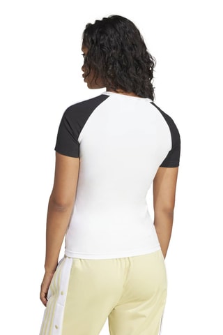 T-shirt slim Adicolor - Blanc